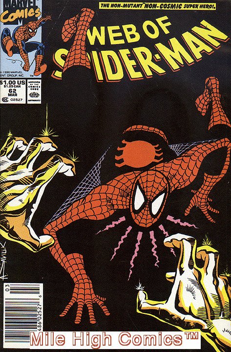 WEB OF SPIDER-MAN (1985 Series)  (MARVEL) #62 NEWSSTAND Fine Comics Book