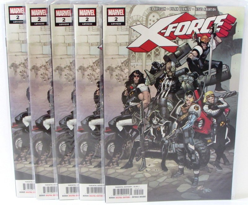 X-Force Lot of 5 #2 x5 Marvel Comics (2019) NM 1st Print Comic Books