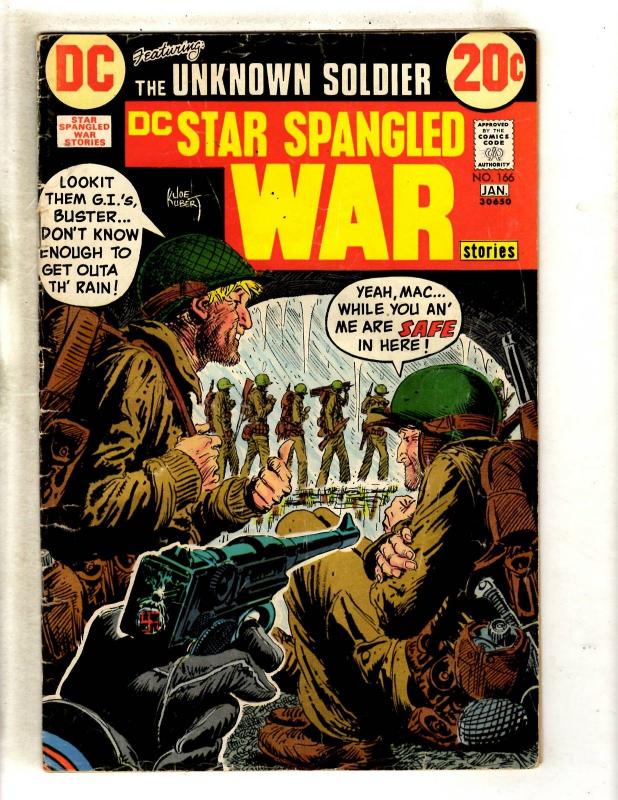 Lot Of 4 DC Comic Books Star Spangled War Stories 166 168 169 + Weird War 17 FM1