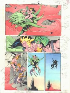 Green Lantern Annual #6 p.14 / 16 Color Guide Art - Kyle Rayner by John Kalisz