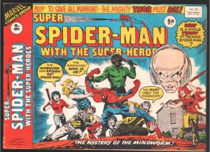Super Spider-man & The Super-Heroes #187 1976-Mindworm-Thor-Iron Man