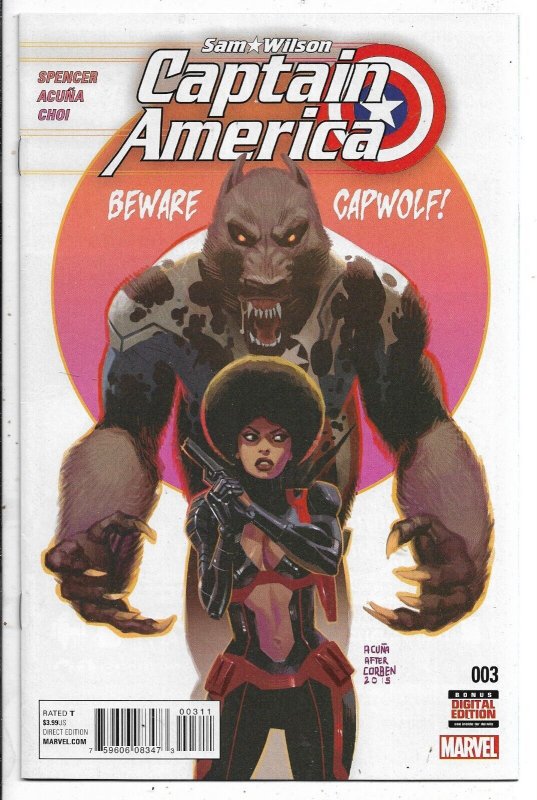 CAPTAIN AMERICA: SAM WILSON #3 | 1ST APP JOAQUÍN TORRES  NEW FALCON | NM  n184x