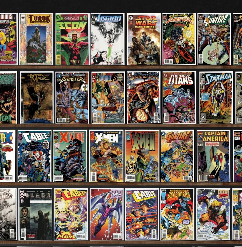 Huge Lot 150+ Comics with Darkstars, Gunfire, Factor X, Cable & More!
