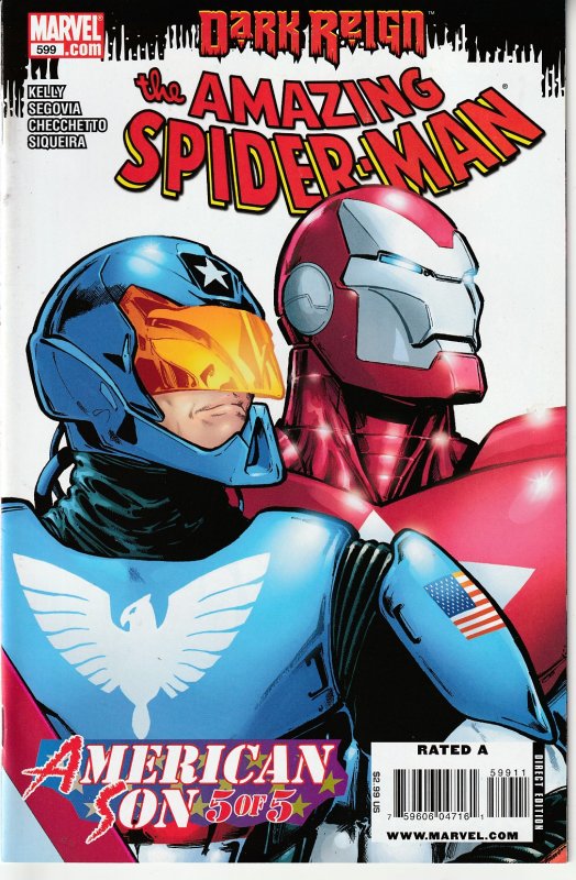 Amazing Spider Man (Vol.1)# 599  Father vs Son ! Harry vs the Iron Patriot !