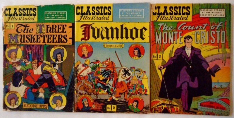 *Classics Illustrated #'s 1-7, 9 & 10 (9 Books) Guide Pricing at $119!