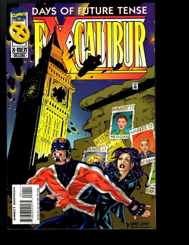 10 Excalibur Deluxe Marvel Comics # 85 86 87 88 90 91 92 94 95 97 98 99 JF26 