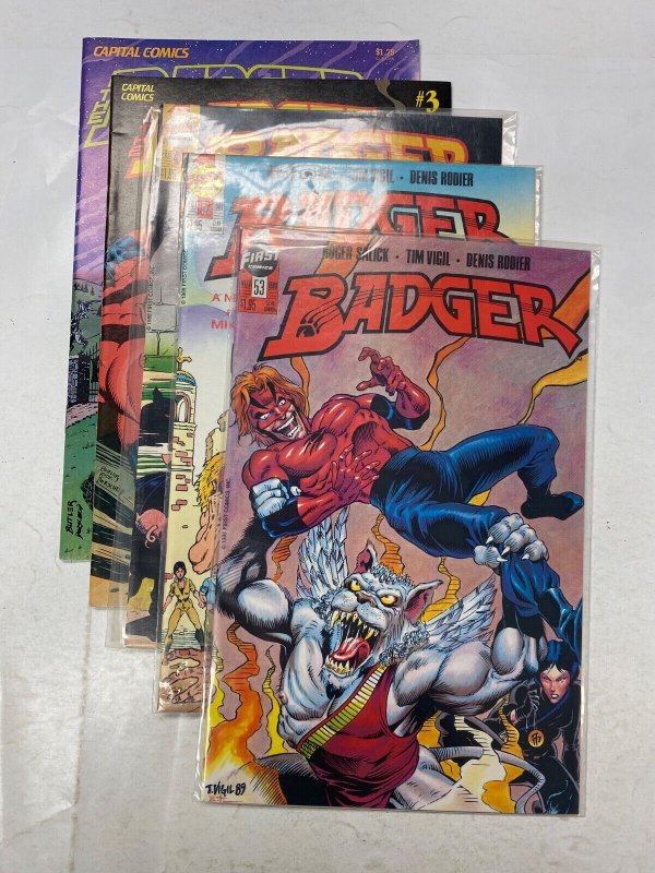 5 Badger FIRST comic books #2 3 44 52 53 18 KM41