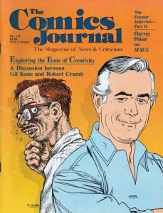 ORIGINAL Vintage 1986 Comics Journal Magazine #113 Gil Kane Harvey Pekar Crumb