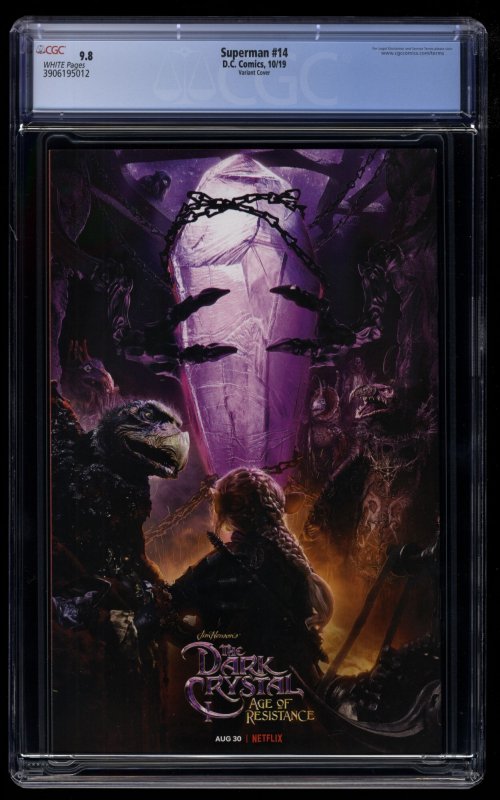 Superman #14 CGC NM/M 9.8 White Pages Adam Hughes Variant