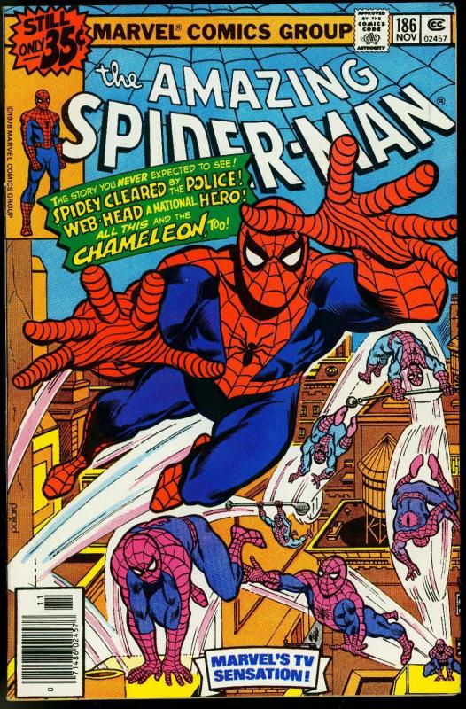 Amazing Spider-Man #186 1978- Chameleon - Marvel Comics VF