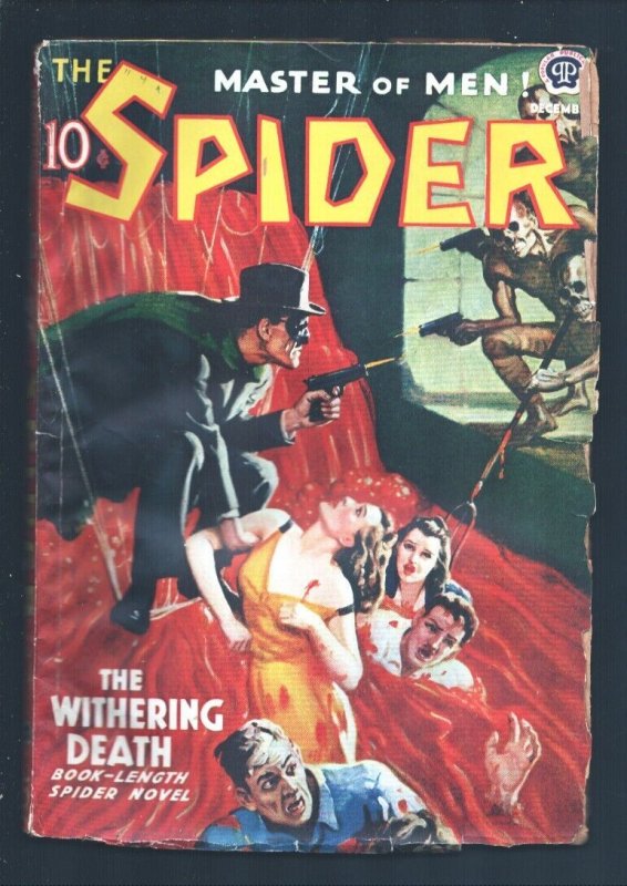 Spider 12/1938-Popular-The Weathering Death by Grant Stockbridge- John Howi...