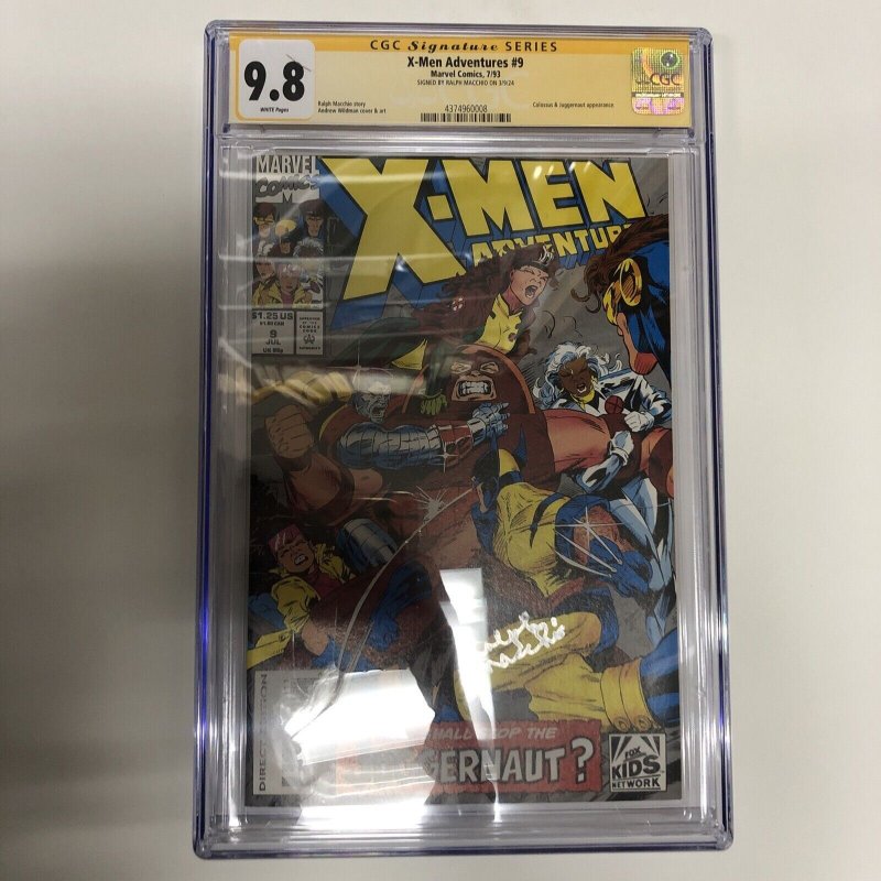 X-Men Adventures (1993) # 9 (CGC 9.8 SS) Signed Ralph Macchio * Census = 1