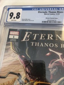 Eternals: Thanos Rises (2021) #1 (CGC 9.8) Weaver Variant Cover Census 5!!