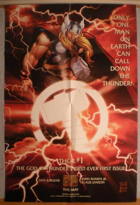 THOR Promo poster, Thunder God, 24 x 36, 1998, Unused, more in our store