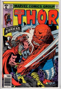 Thor #285 Newsstand Edition (1979) 6.5 FN+