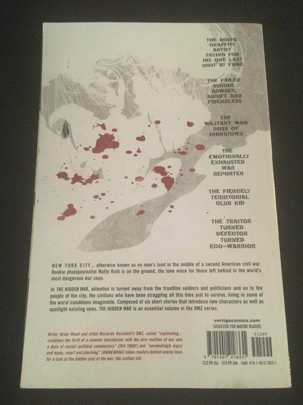 DMZ Vol. 5: THE HIDDEN WAR Trade Paperback