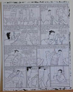 DOUGLAS PASZKIEWICZ original art, ARSENIC LULLABY BIG STALL pg 30, Marriage pit