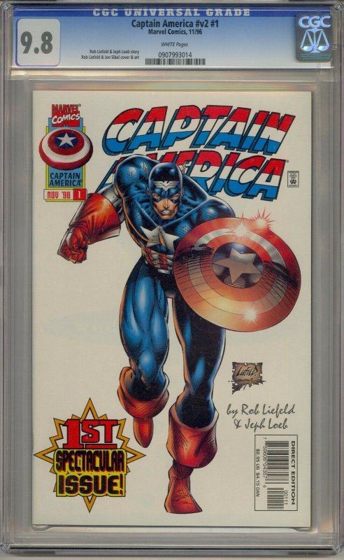 CAPTAIN AMERICA V2 #1 CGC 9.8 1ST RIKKI BARNES