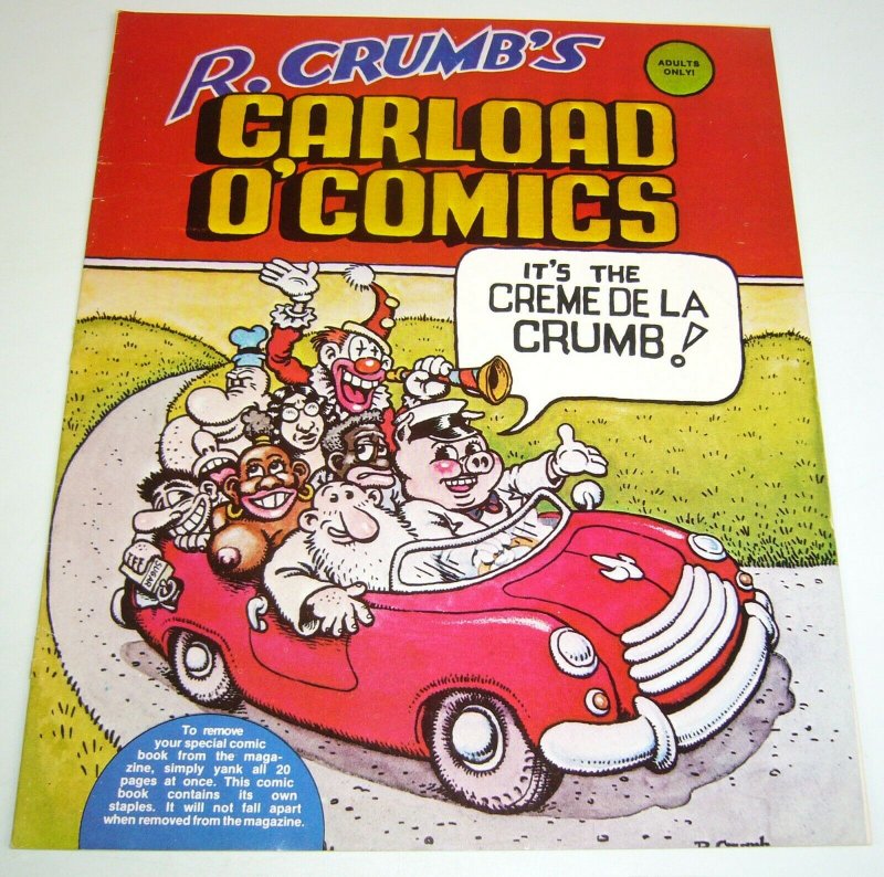Robert Crumb's Carload O' Comics #1 FN+ snoid - mr. natural - 1976 underground