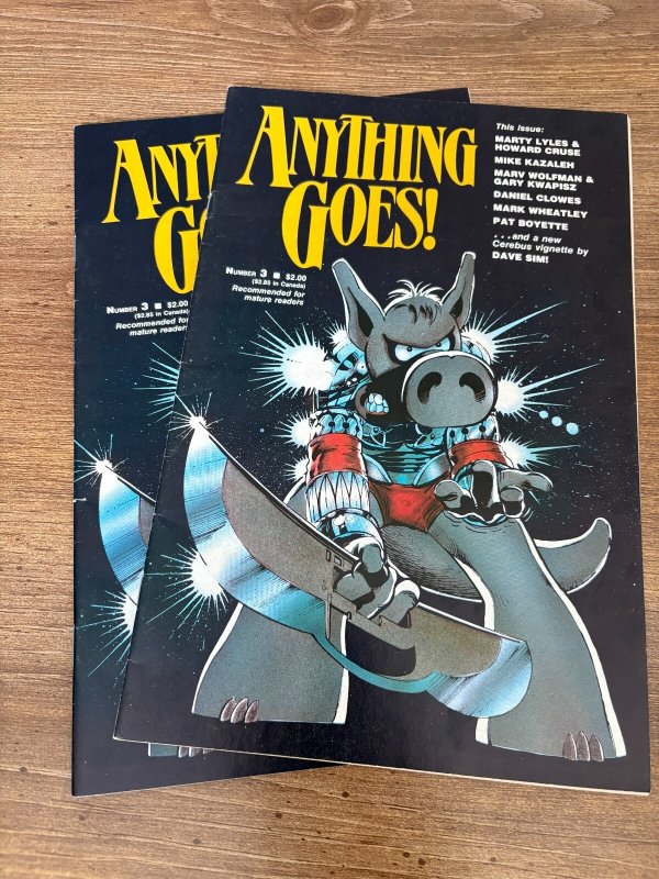 Anything Goes! # 3 VF Comic Book Dave Sim Cerebus 11 J362