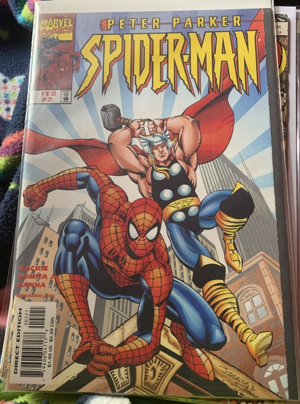 Peter Parker Spider-Man #2B Variant Cover (1 In 4)1999 