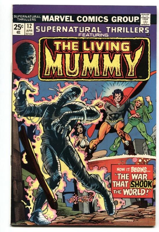 SUPERNATURAL THRILLERS #12-LIVING MUMMY-MARVEL HORROR-VF