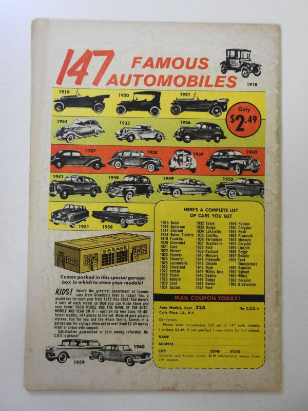 Blackhawk #184 (1963) VG- Condition 2 centerfold wraps detached bottom staple