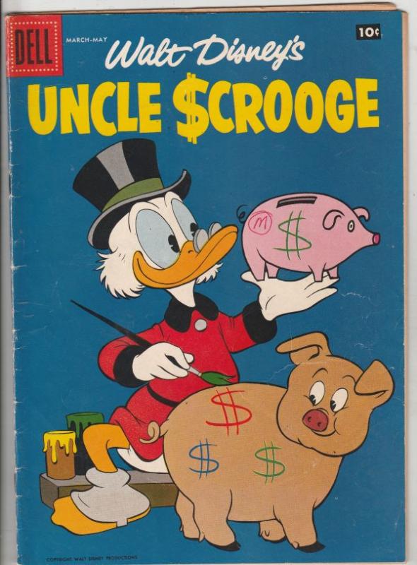 Uncle Scrooge, Walt Disney #21 (Mar-58) FN- Mid-Grade Uncle Scrooge