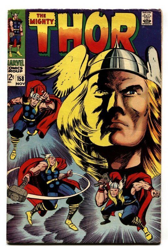 THOR #158-comic book-1968-NOVEMBER-ORIGIN VG+