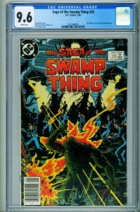 SAGA OF THE SWAMP THING #20 CGC 9.6 --Newsstand--1st ALAN MOORE--2012368003