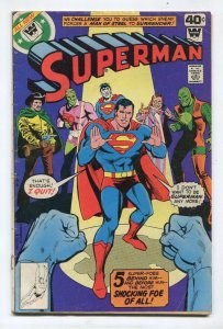 SUPERMAN #337, 338, 331 LOW GRADE! WHITMAN VARIANT LOT! 3 ISSUES! 1979