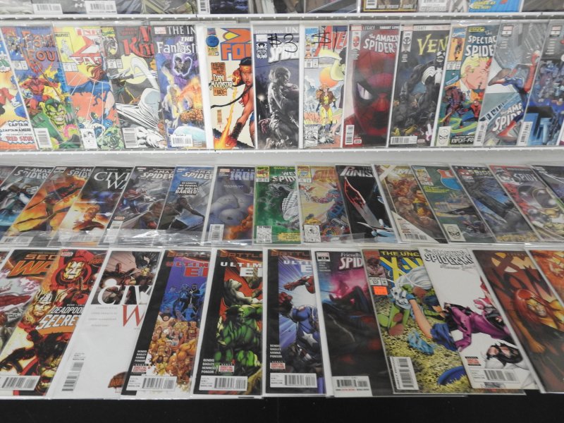 Huge Lot 150+ Comics W/ Spider-Man, Venom, Logan+ Avg VF-NM Condition!