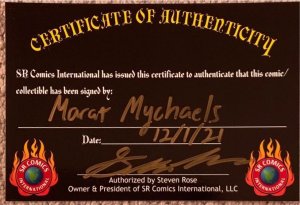 NOTTI&NYCE HALLOWEEN SPECIAL 2022 MARAT MYCHAELS RISQUÉ COVER SIGNED W/COA NM.