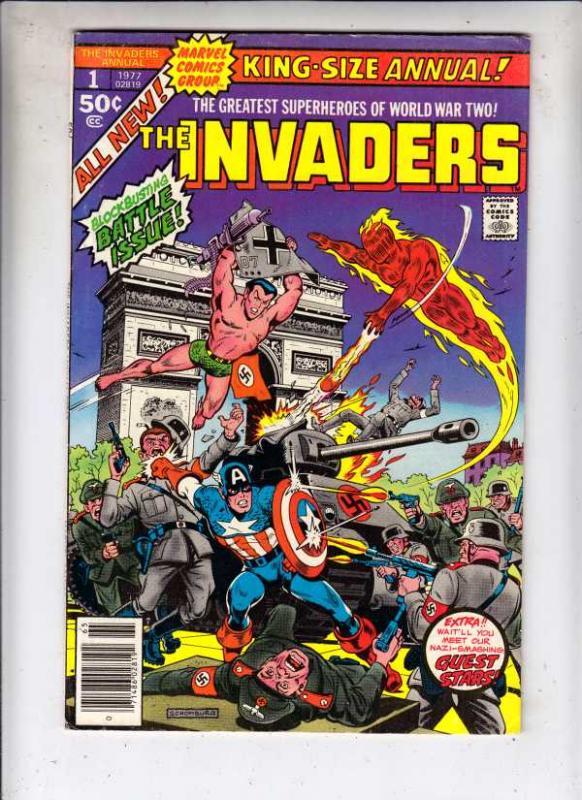 Invaders,The King-Size Annual #1 (Jan-77) VF/NM High-Grade The Human Torch