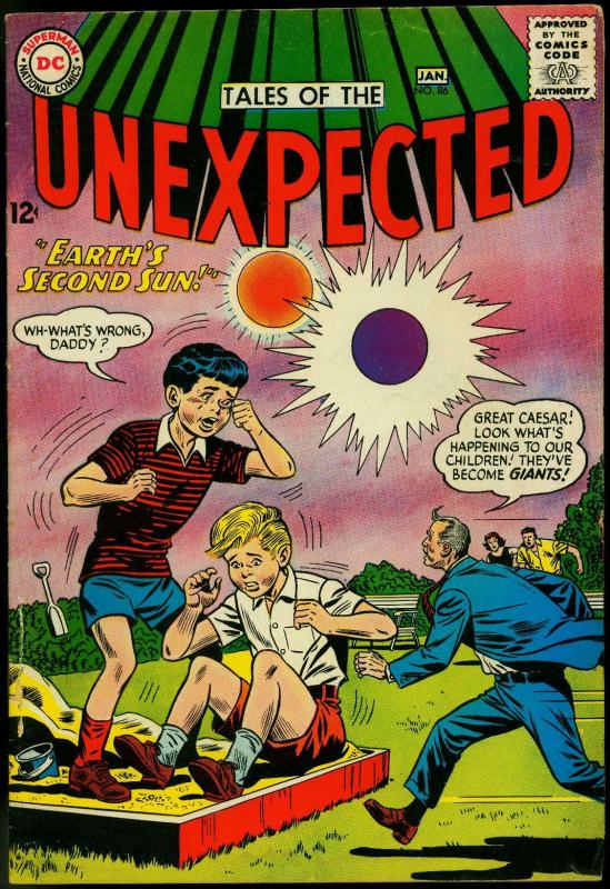 Tales Of The Unexpected #86 1964-DC Silver Age Sci-fi Second Sun G/VG