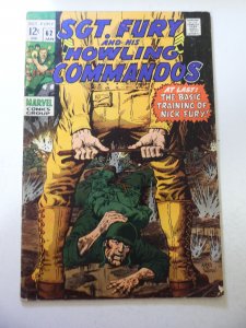 Sgt. Fury #62 (1969) VG+ Condition