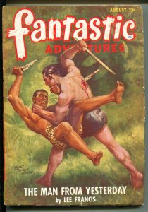 FANTASTIC ADVENTURES 8/1948-ZIFF-DAVIS-PULP SCI-FI-HINTON-LEE FRANCIS-SHARP-fr