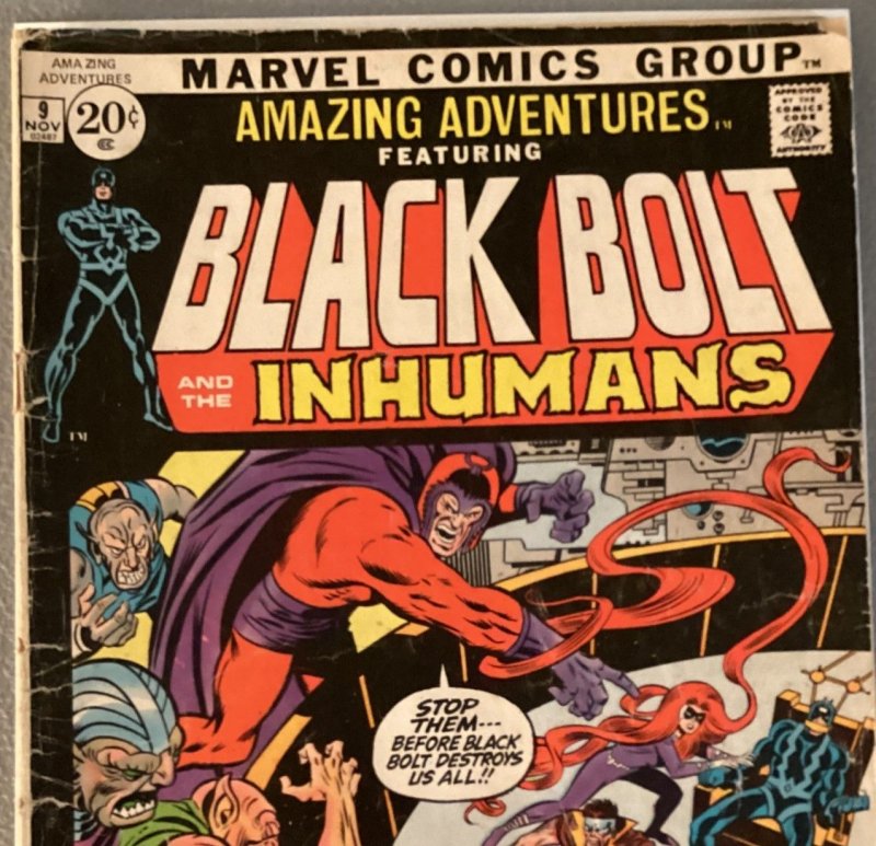 Amazing Adventures #9 (1971) Black Bolt And The Inhumans