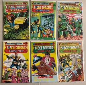Judge Dredd's Crime File set #1-6 6 diff 6.0 (1985)