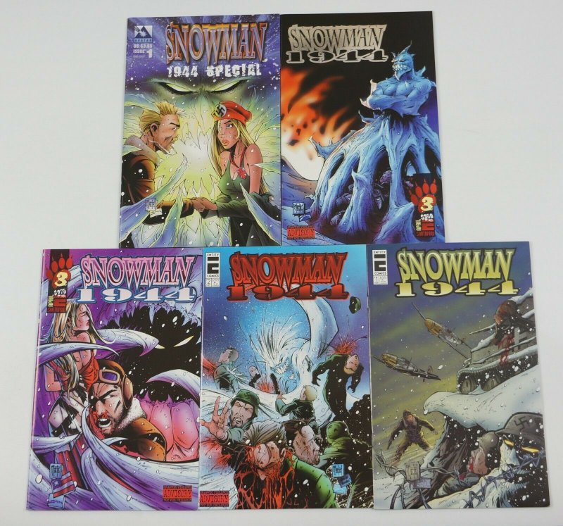 Snowman: 1944 #1-3 VF/NM complete series + variant + special MATT MARTIN horror 