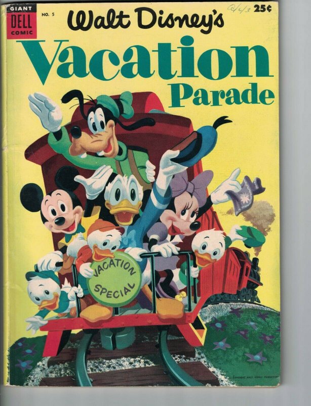 Walt Disney’s Vacation Parade #5 VG Donald Duck - Mickey Mouse - Uncle Scrooge