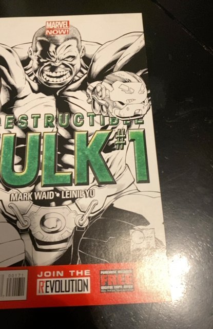 INDESTRUCTIBLE HULK #1 - Marvel Now! - QUESADA Sketch VARIANT COVER