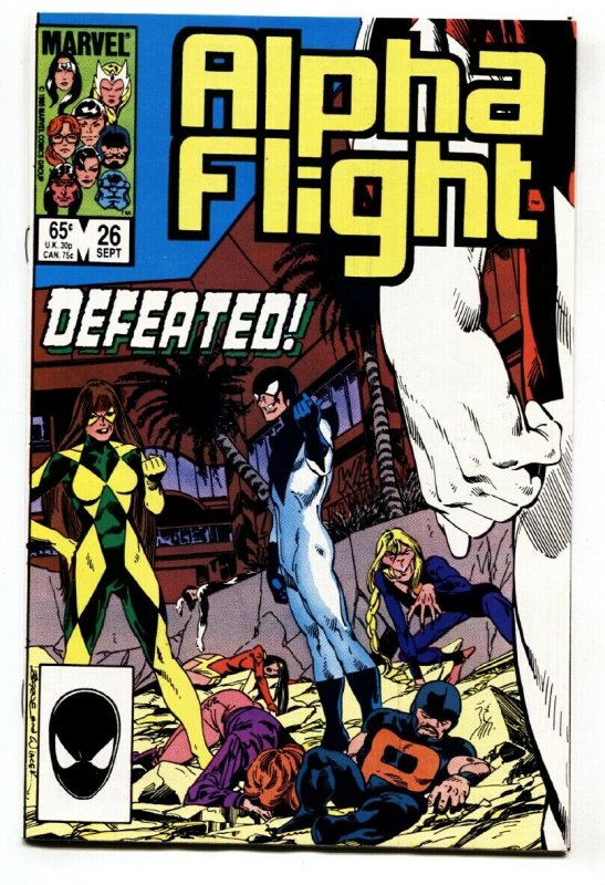 ALPHA FLIGHT #26 comic book-MARVEL COMICS-MUTANTS! NM