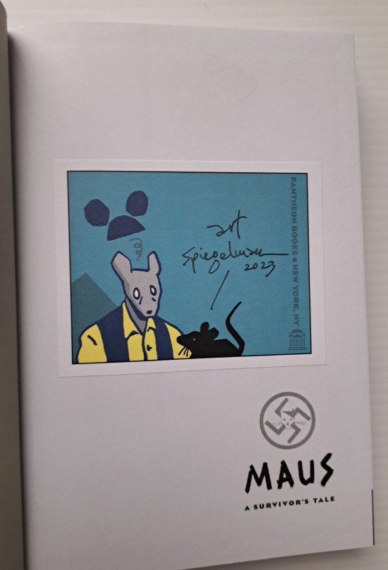 THE COMPLETE MAUS HC SIGNED ART SPIEGELMAN BANNED BOOK
