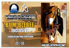 BUM-BLEBEE NATHAN LORENZANA COVER NICE/TOPLESS/NAUGHTY FOIL NAUGHTY LEATHER SET.