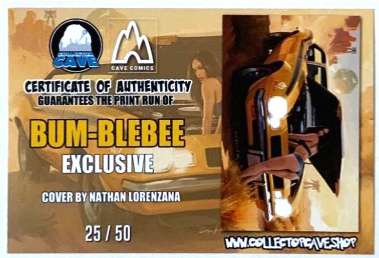 BUM-BLEBEE NATHAN LORENZANA COVER NICE/TOPLESS/NAUGHTY FOIL NAUGHTY LEATHER SET.