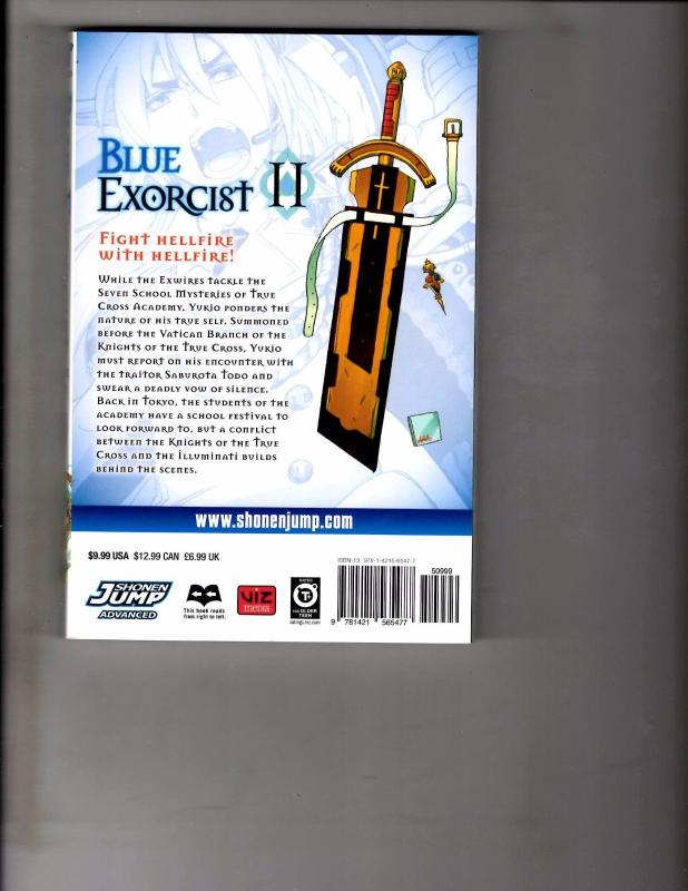 Blue Exorcist Vol 11 TPB Manga Anime Death Note Bleach Naruto Dragonball WR1