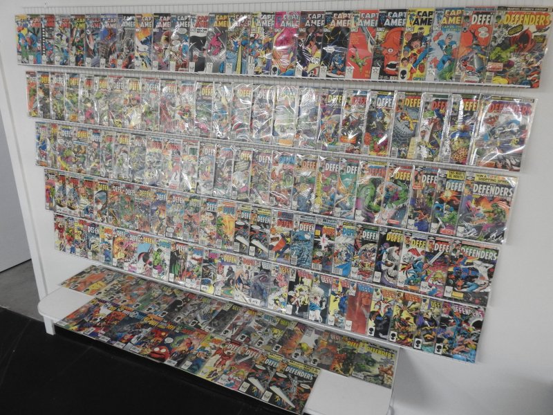Huge Lot 150+ Comics W/ Captain America, Defenders run! Avg VF- Condition!!