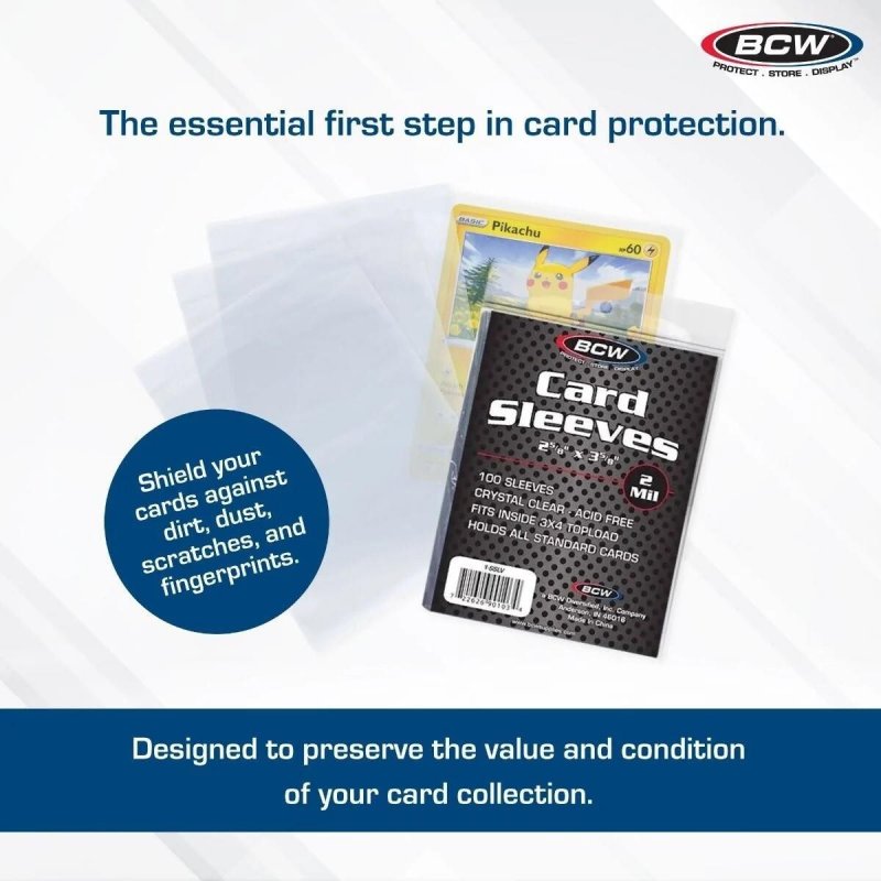 BCW Card Sleeves ( Penny style ) 500ct