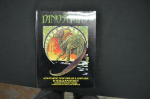 THE DINOSAURS HARDCOVER  SIGNED WITH  SKETCH AND INSCRIPTION BY WILLIAM STOUT